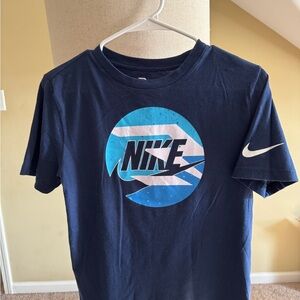 Nike Dark Blue Tee with Graphic Logo